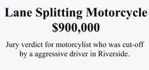 Lane Splitting Motorcycle $900,00