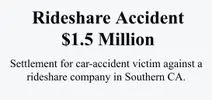 Rideshare Accident $1.5 Million