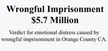 Wrongful imprisonment $5.75 million